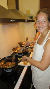 Learning how to cook Thai food