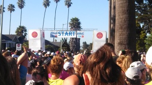 Packed start line. We were ready to go!