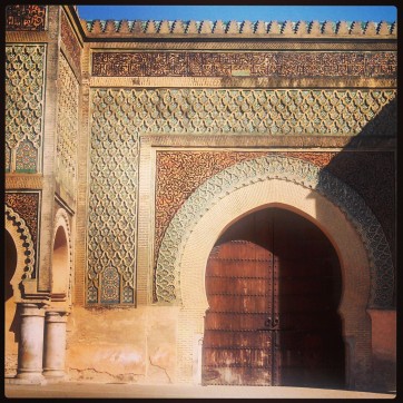 One of the gorgeous gates that I saw around Morocco